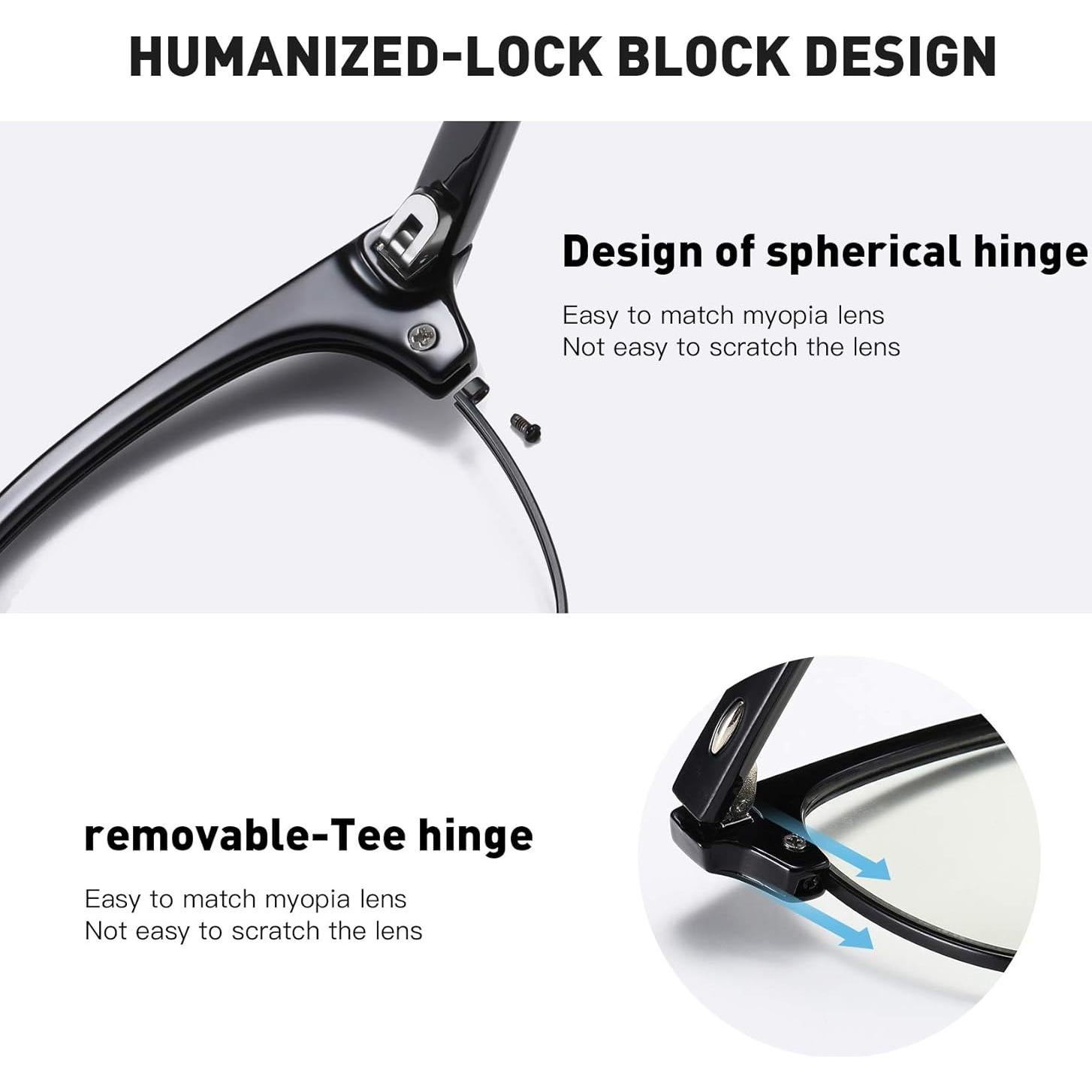 Gafas AOMASTE Anti Luz Azul Semi Sin Montura UV400