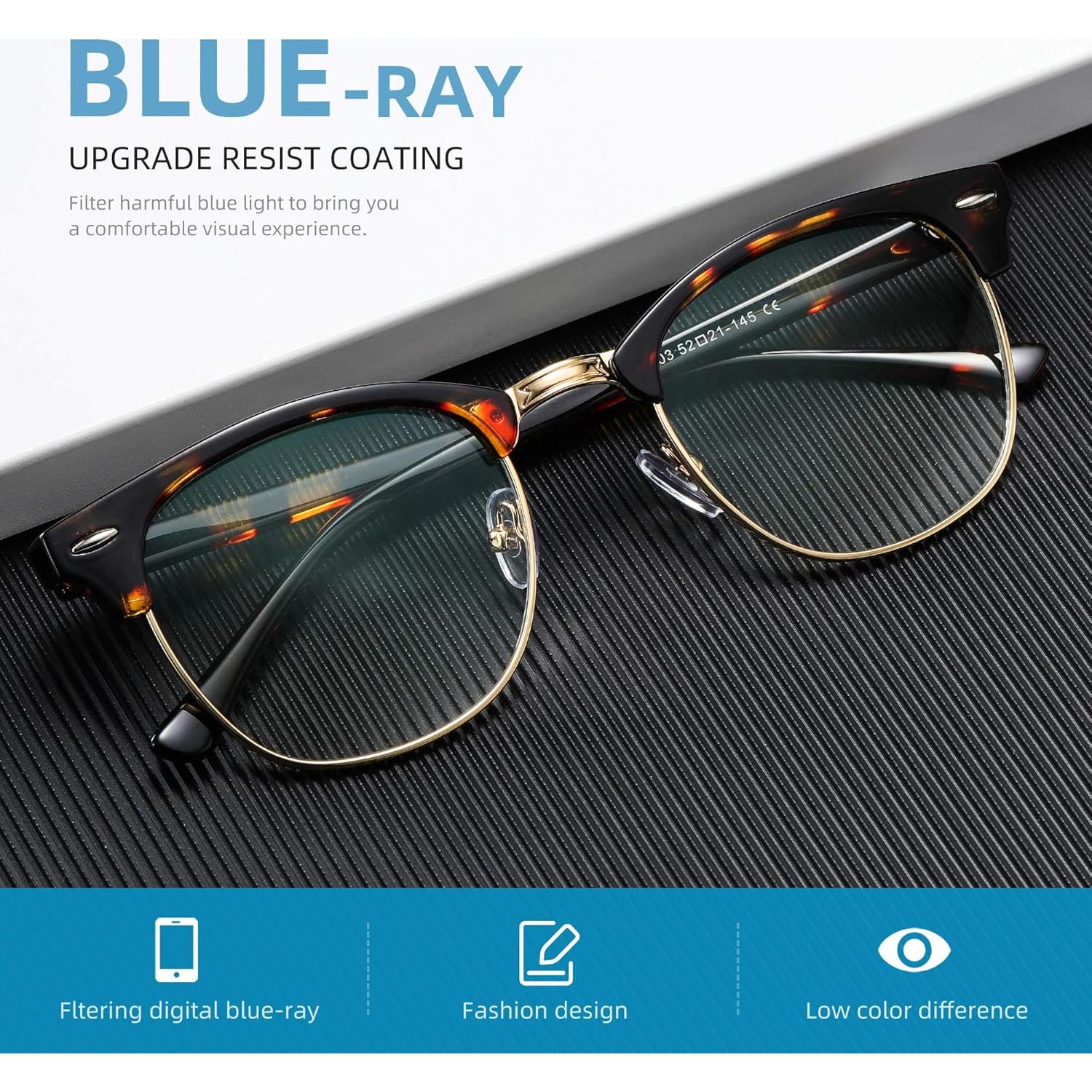 Gafas AOMASTE anti luz azul unisex marco B-tortuga