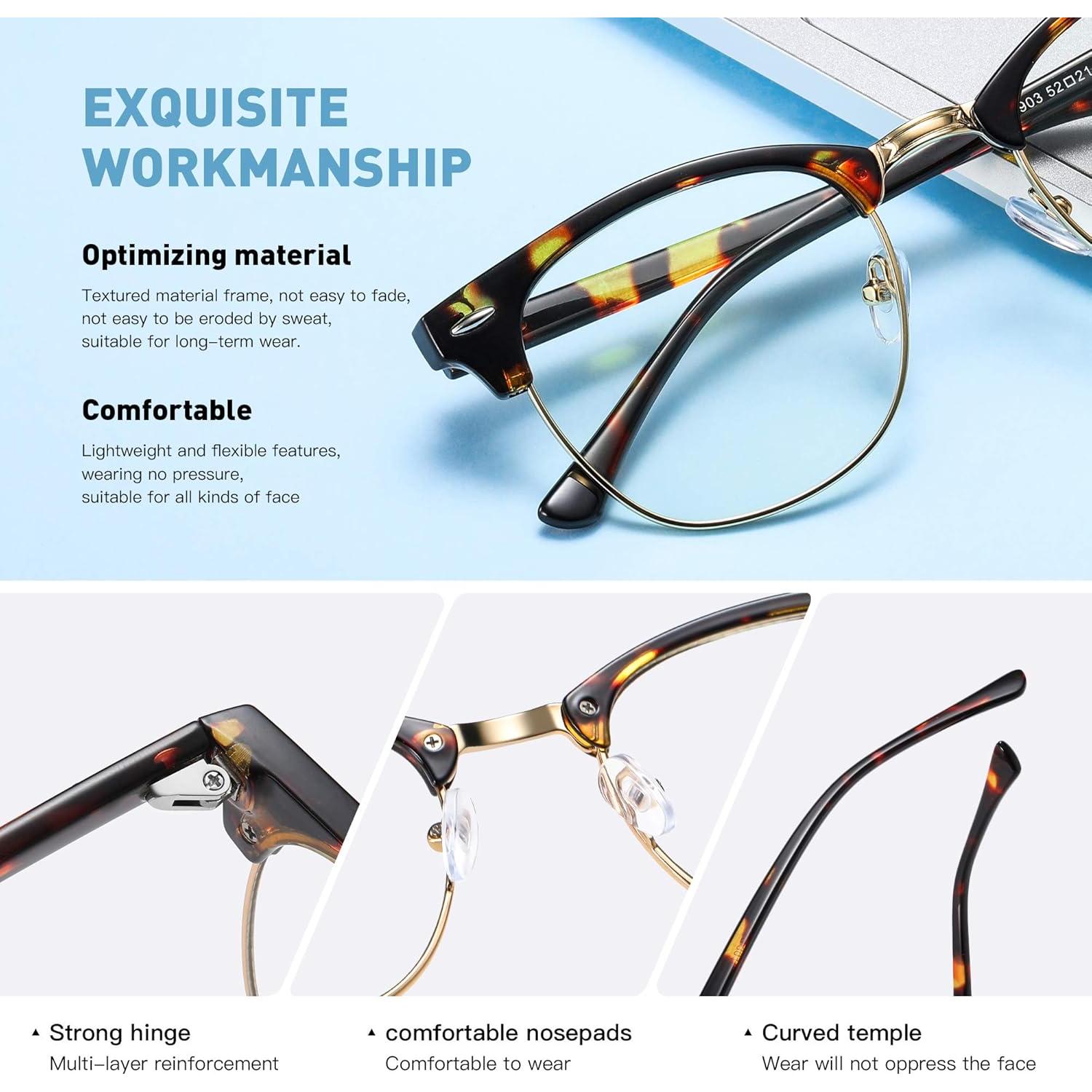 Gafas AOMASTE anti luz azul unisex marco B-tortuga