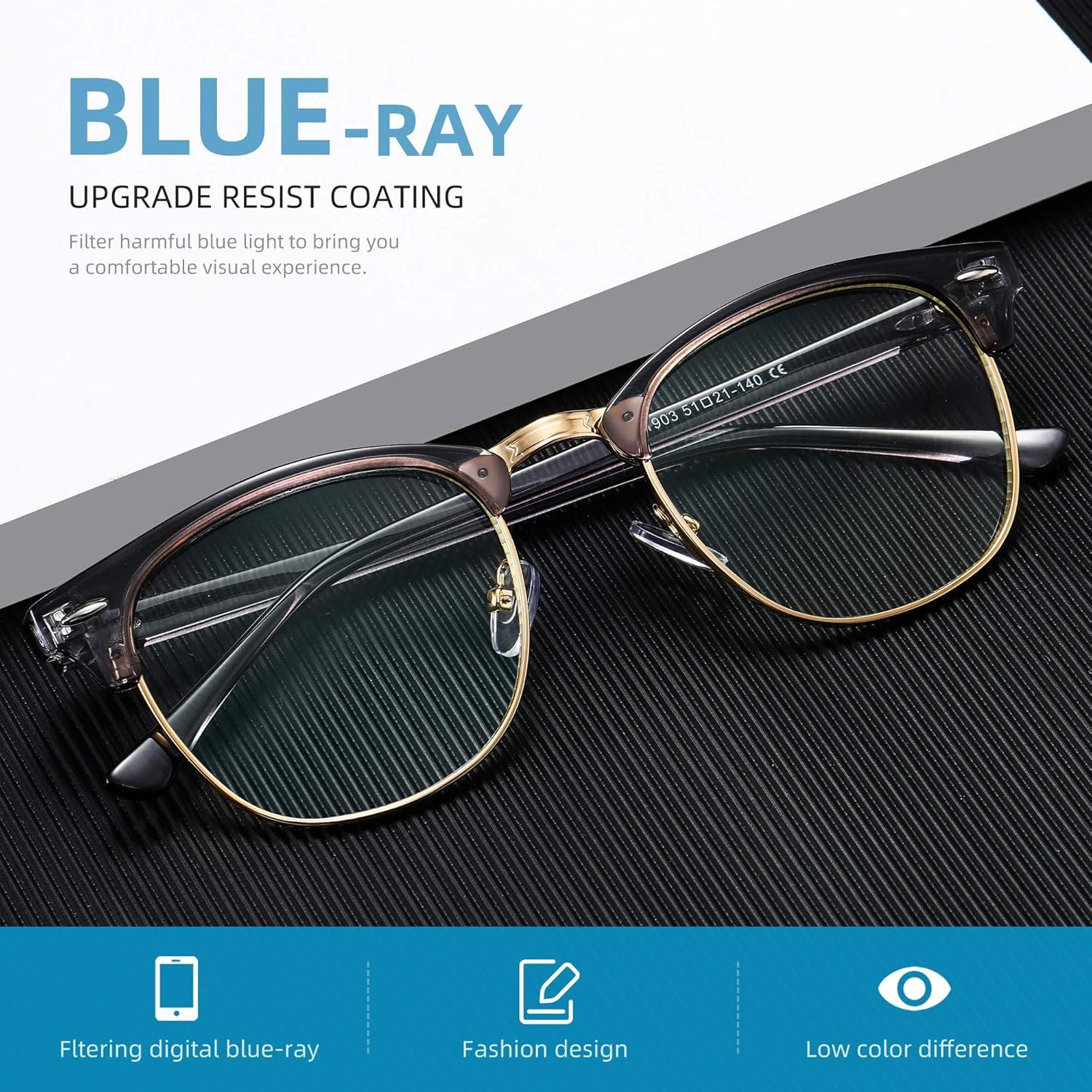 Gafas AOMASTE Anti Luz Azul Medio Marco UV Clara