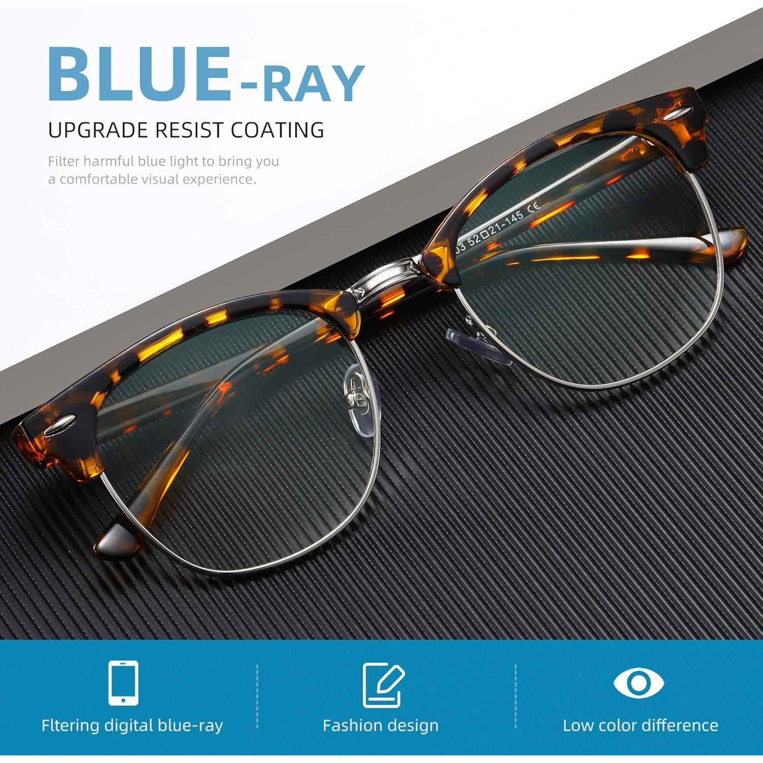 Gafas AOMASTE Anti Luz Azul Media Montura UV Claro