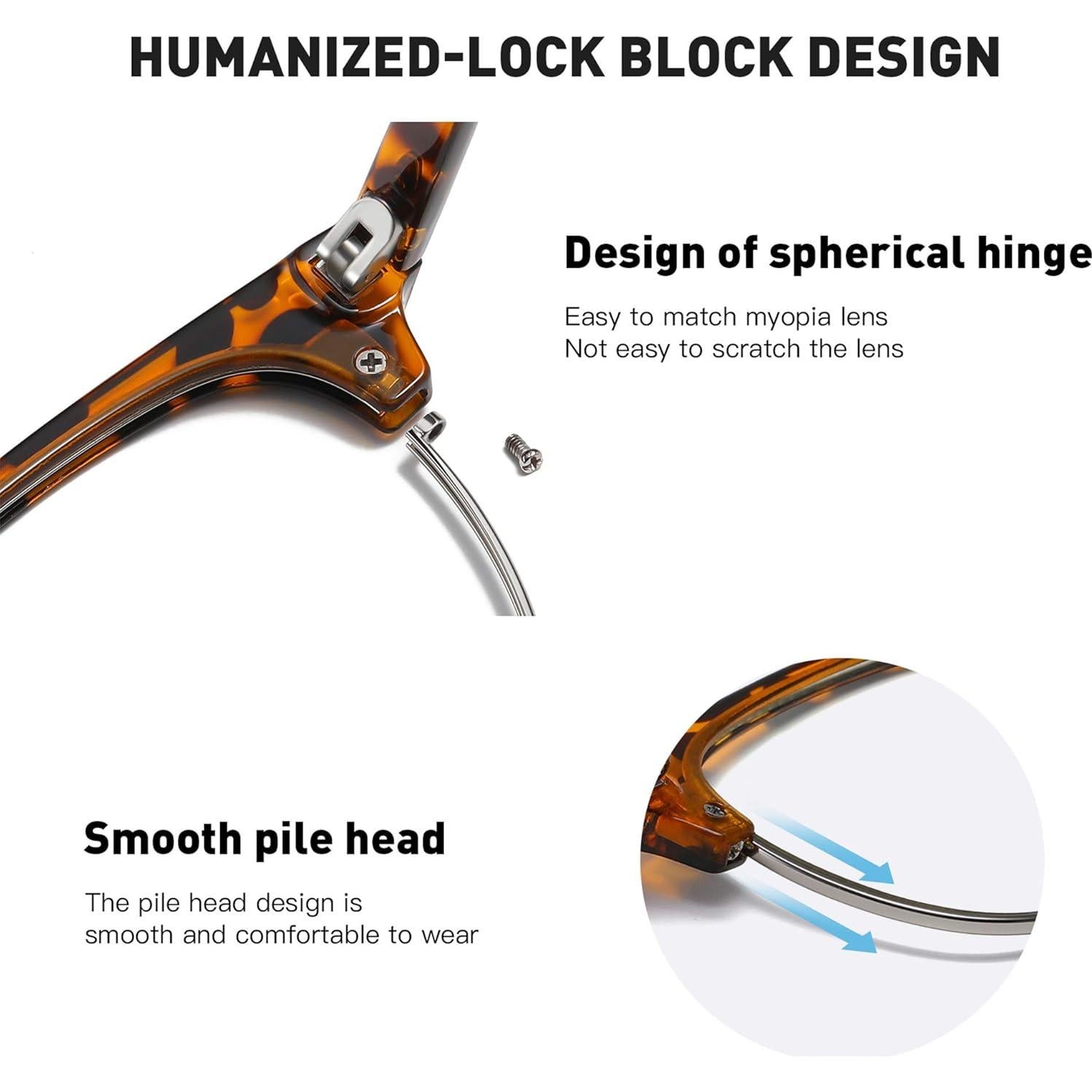 Gafas AOMASTE Anti Luz Azul Media Montura UV Claro