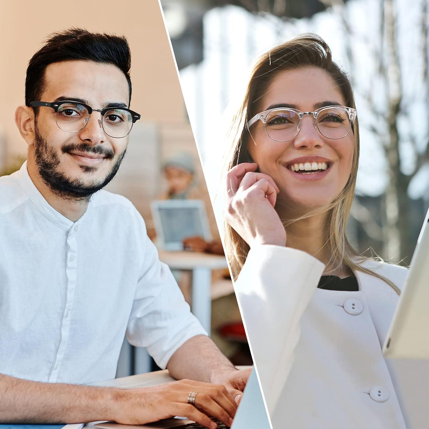 Gafas AOMASTE Anti Luz Azul Media Montura UV Clara