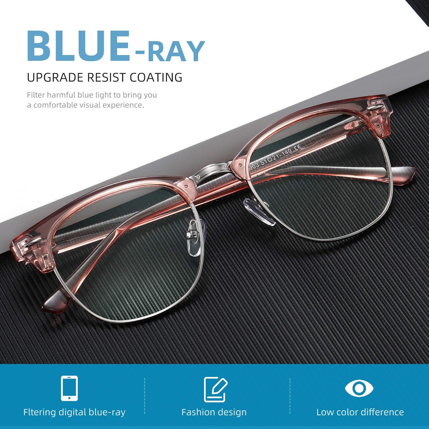 Gafas AOMASTE Anti Luz Azul Media Montura UV Claro