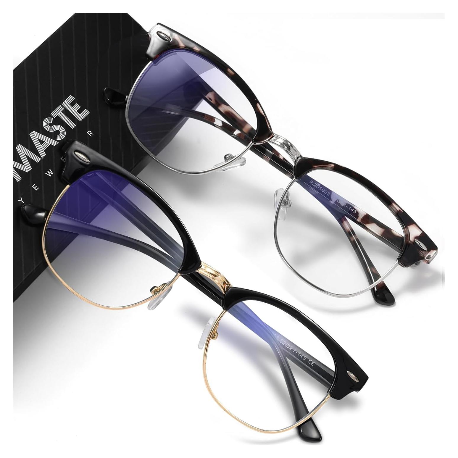 Gafas AOMASTE Anti Luz Azul Media Montura UV para PC