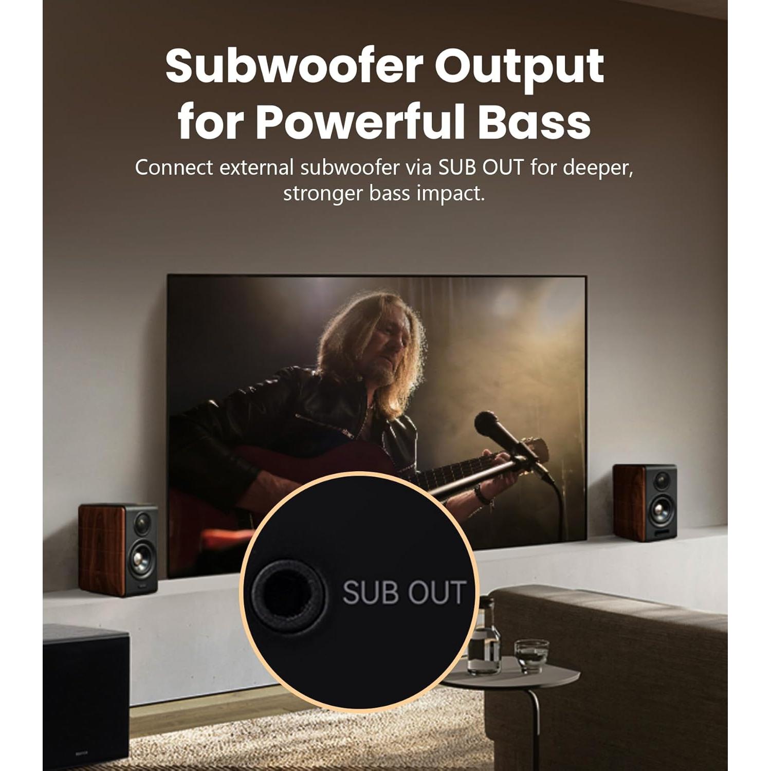 Altavoces Edifier S880DB MKII Hi-Fi 88W RMS Madera Oscura