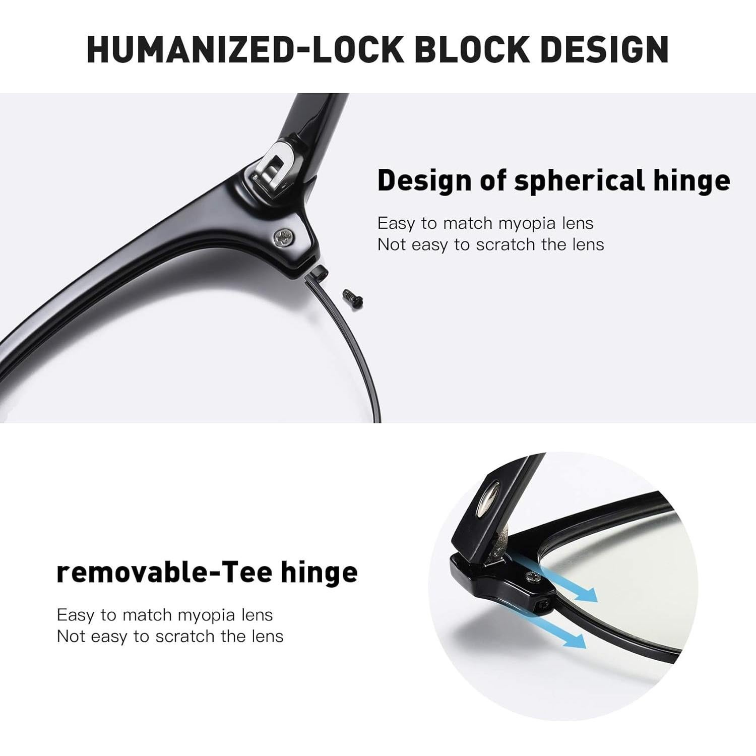 Gafas AOMASTE Anti Luz Azul Media Montura UV Claro