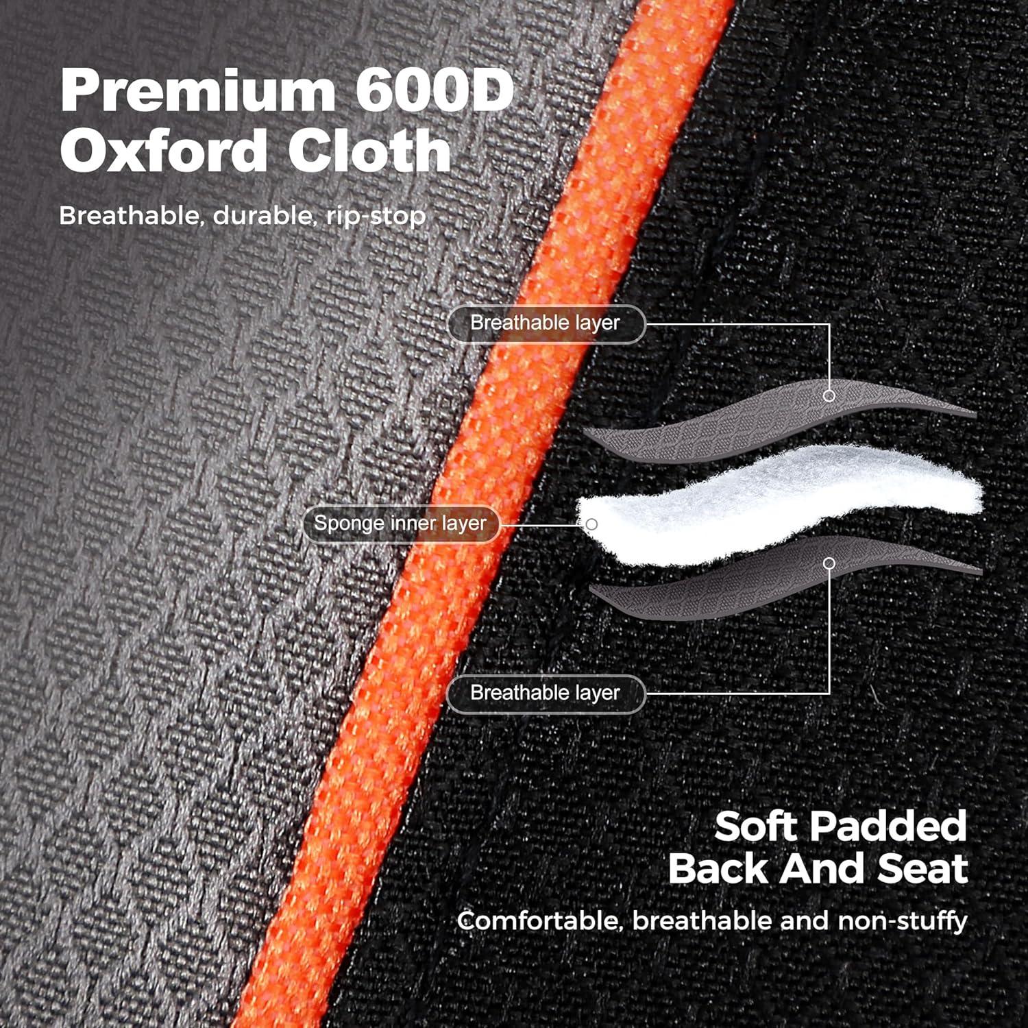 Silla de Camping Plegable LET'S CAMP 2 Pzas Resistente con Cojín