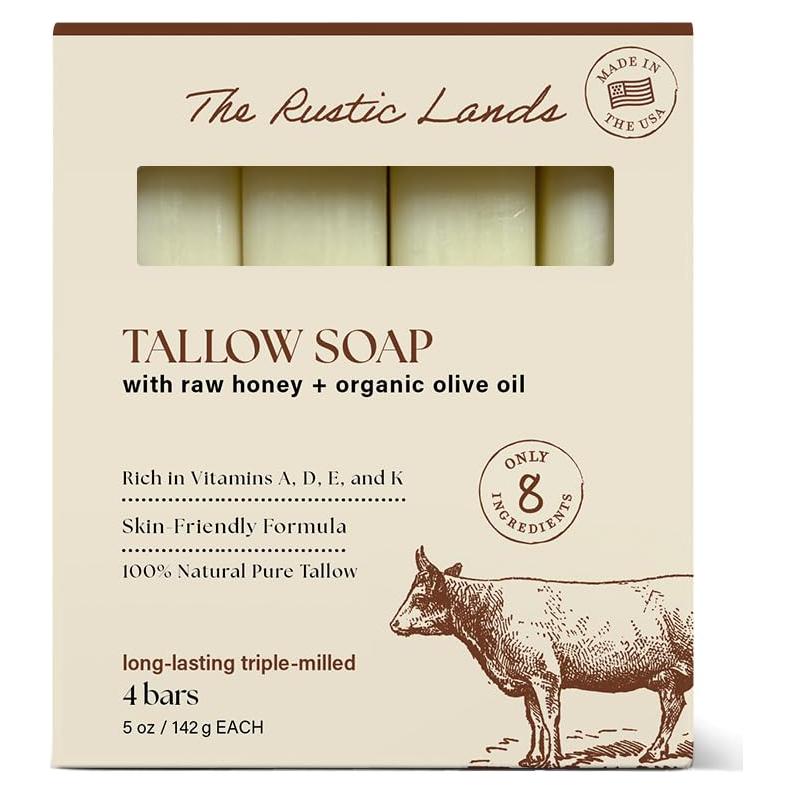 Juego de 4 Jabones Naturales The Rustic Lands 567g Eucalipto