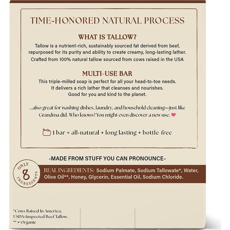 Juego de 4 Jabones Naturales The Rustic Lands 567g Eucalipto