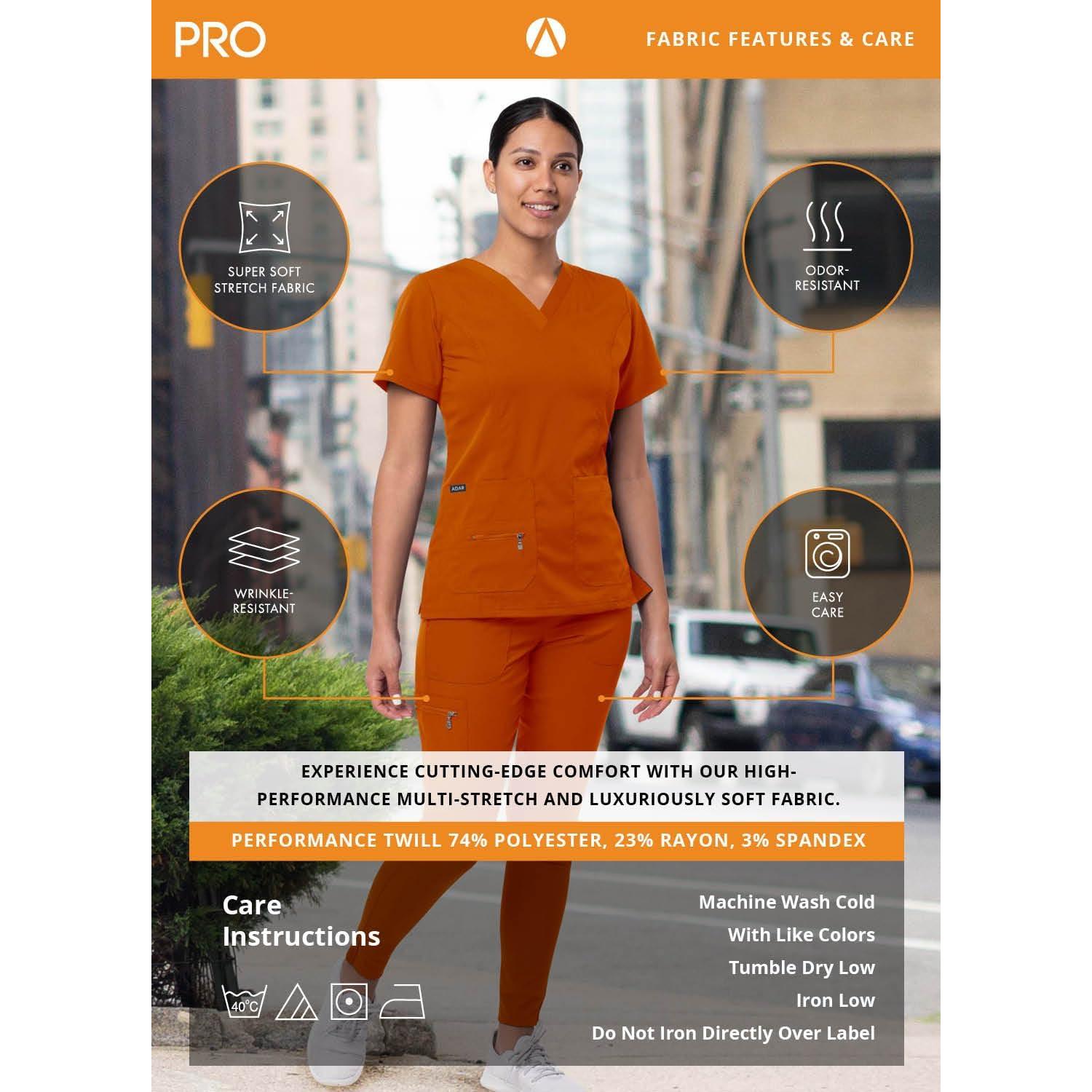 Pantalones Scrubs Jogger de Yoga Adar Pro para Mujeres - Negro