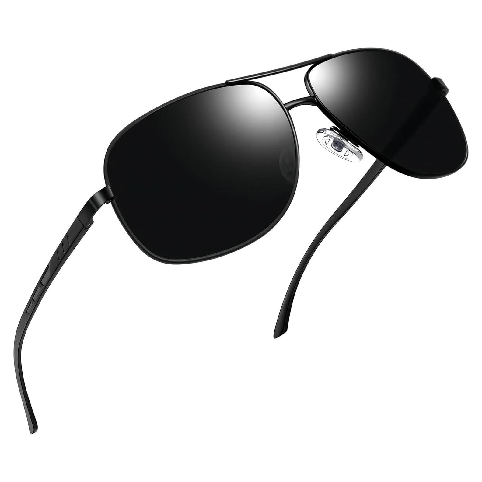 Gafas de sol polarizadas Joopin UV400 para hombres - Metal negro