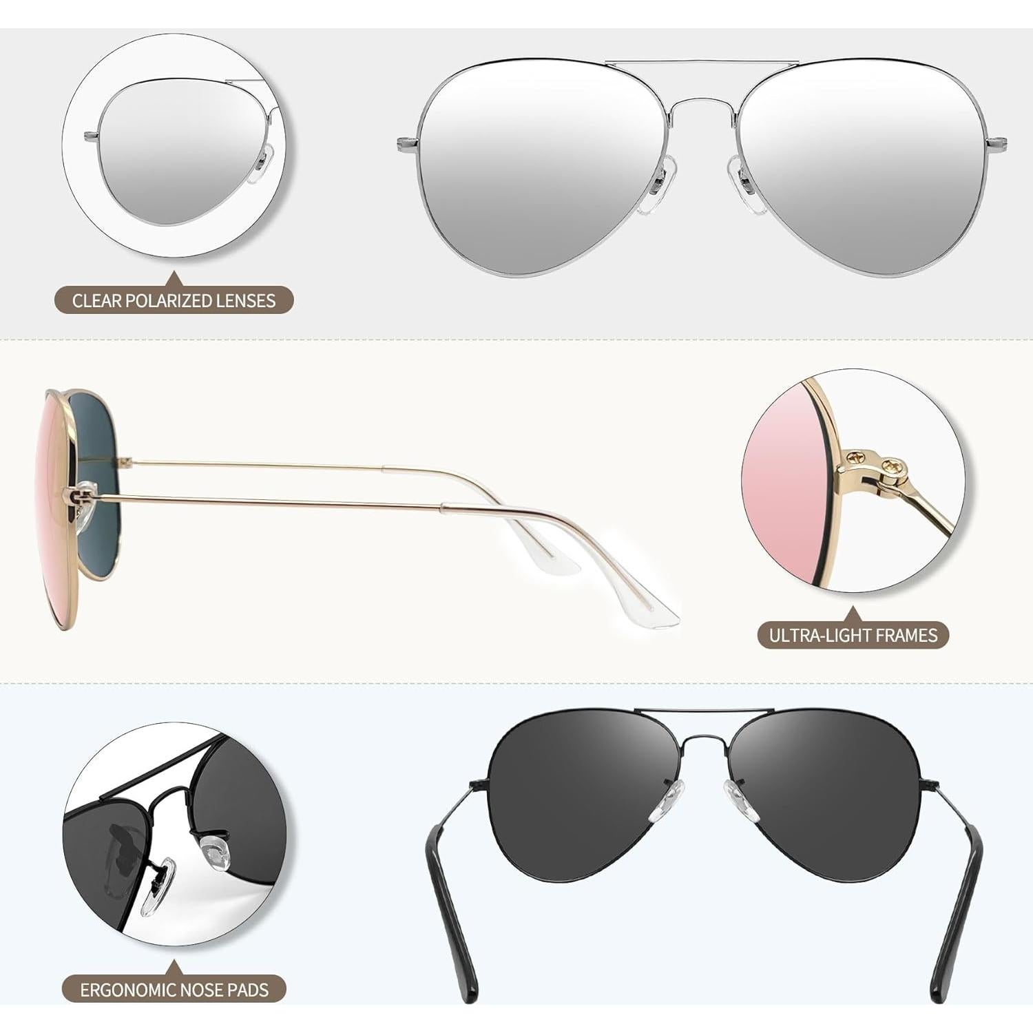 Gafas de sol polarizadas Joopin UV400 para hombres y mujeres