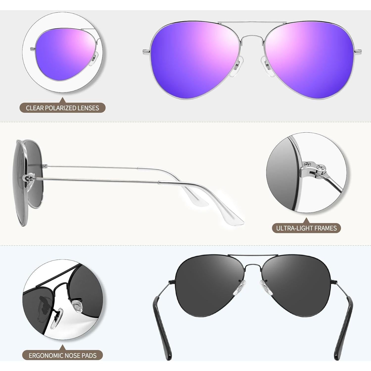 Gafas de sol polarizadas Joopin UV400 para hombres y mujeres