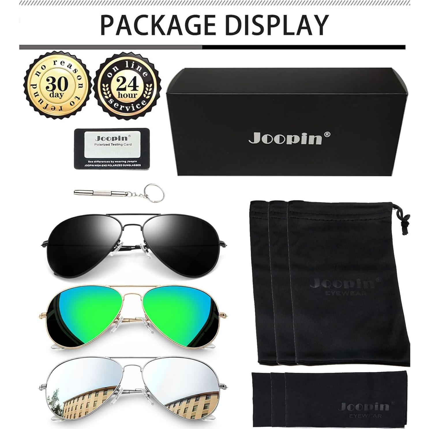 Gafas de sol polarizadas Joopin UV400 para hombres y mujeres