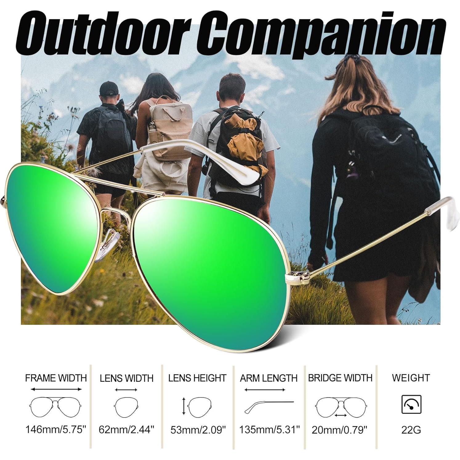 Gafas de Sol Aviador Joopin Metálicas Polarizadas UV400