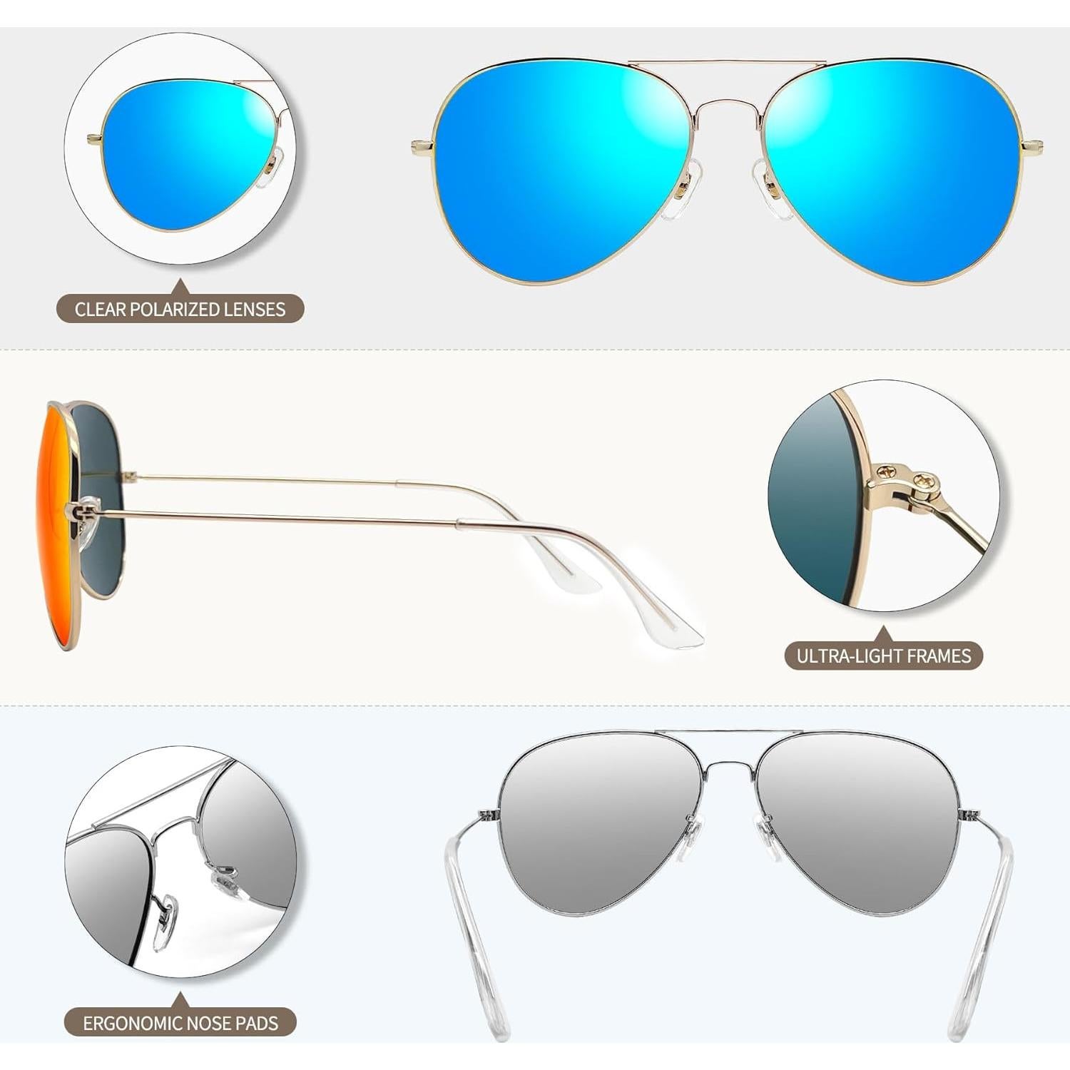 Gafas de sol polarizadas Joopin UV400 para hombres y mujeres