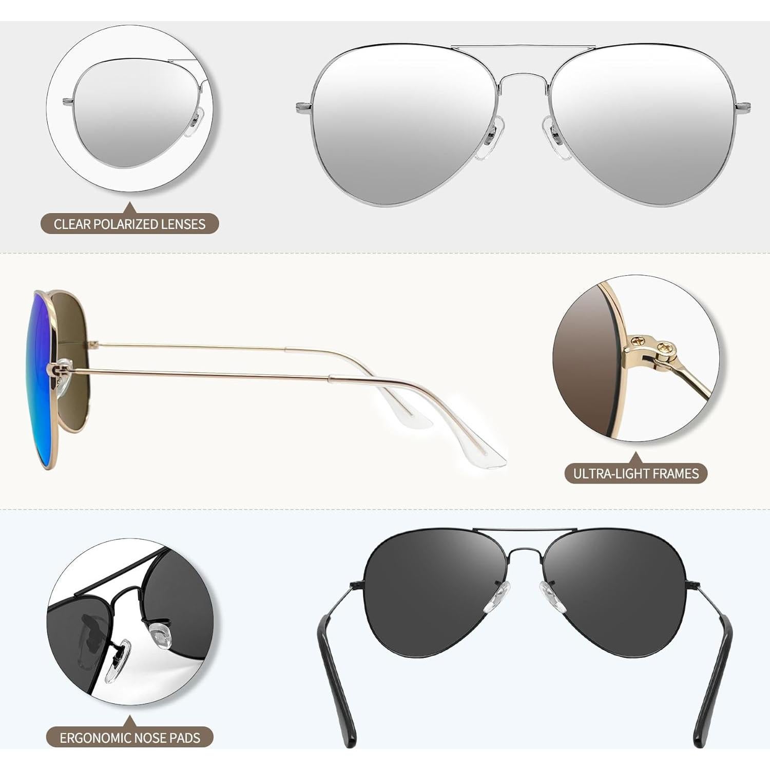 Gafas de sol polarizadas Joopin UV400 para hombres y mujeres