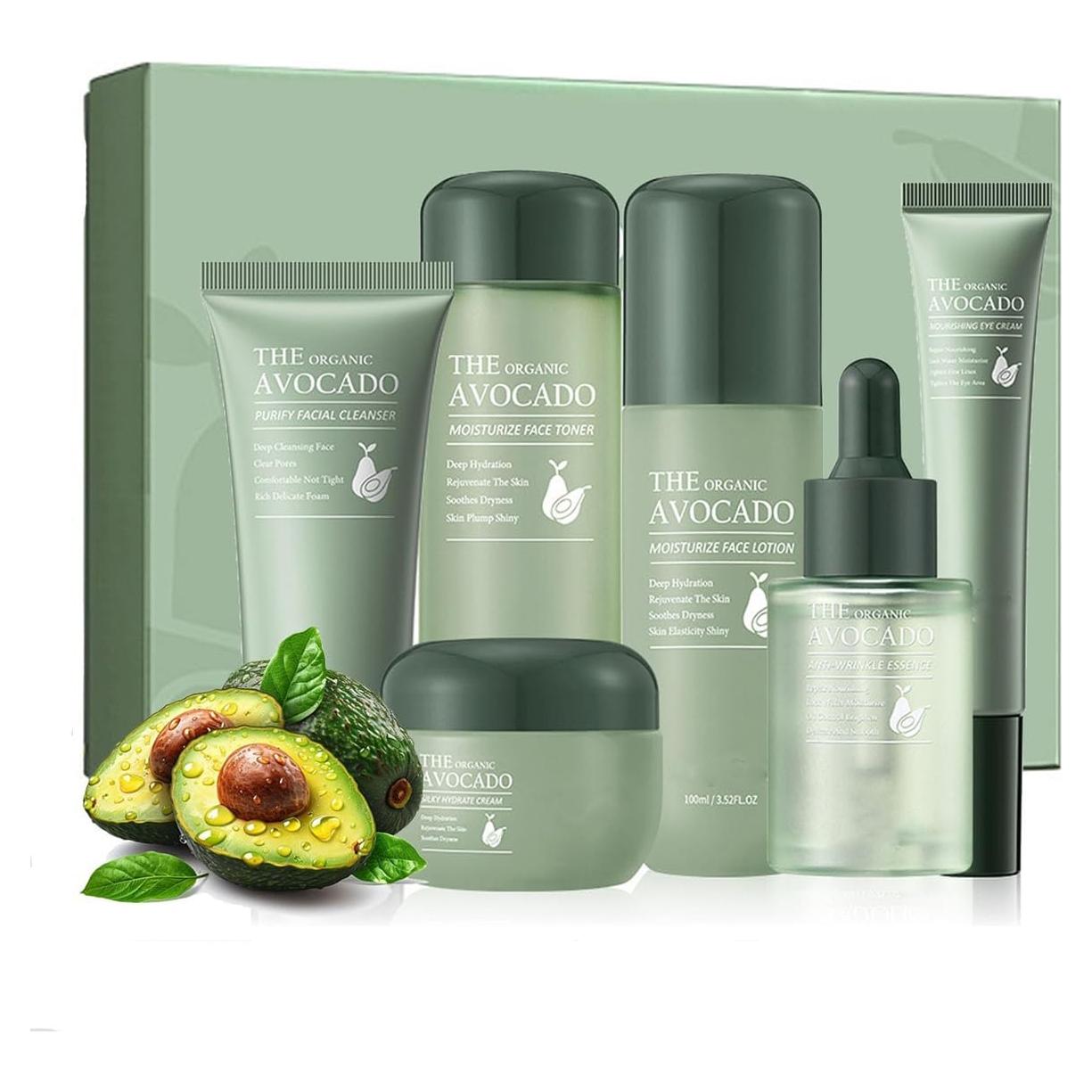 Conjunto de Cuidado de la Piel SKK 6 en 1 Hidratante y Aclarante