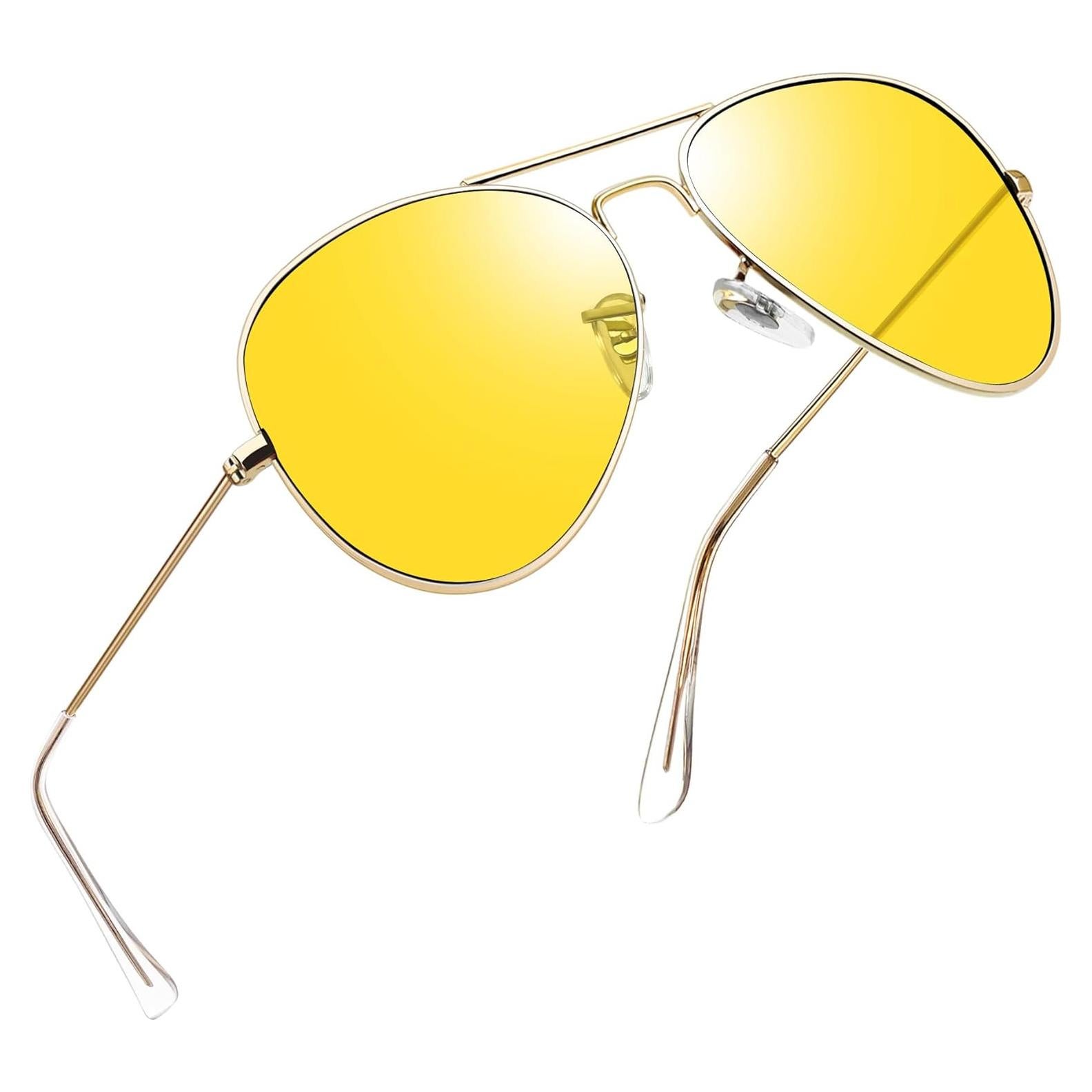Gafas de Sol Joopin UV400 Amarillas para Conducir de Noche