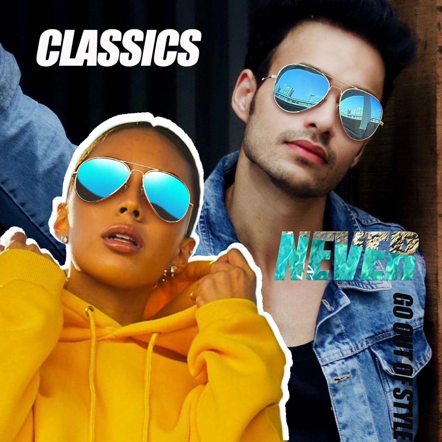 Gafas de sol polarizadas Joopin metálicas UV400 para hombres