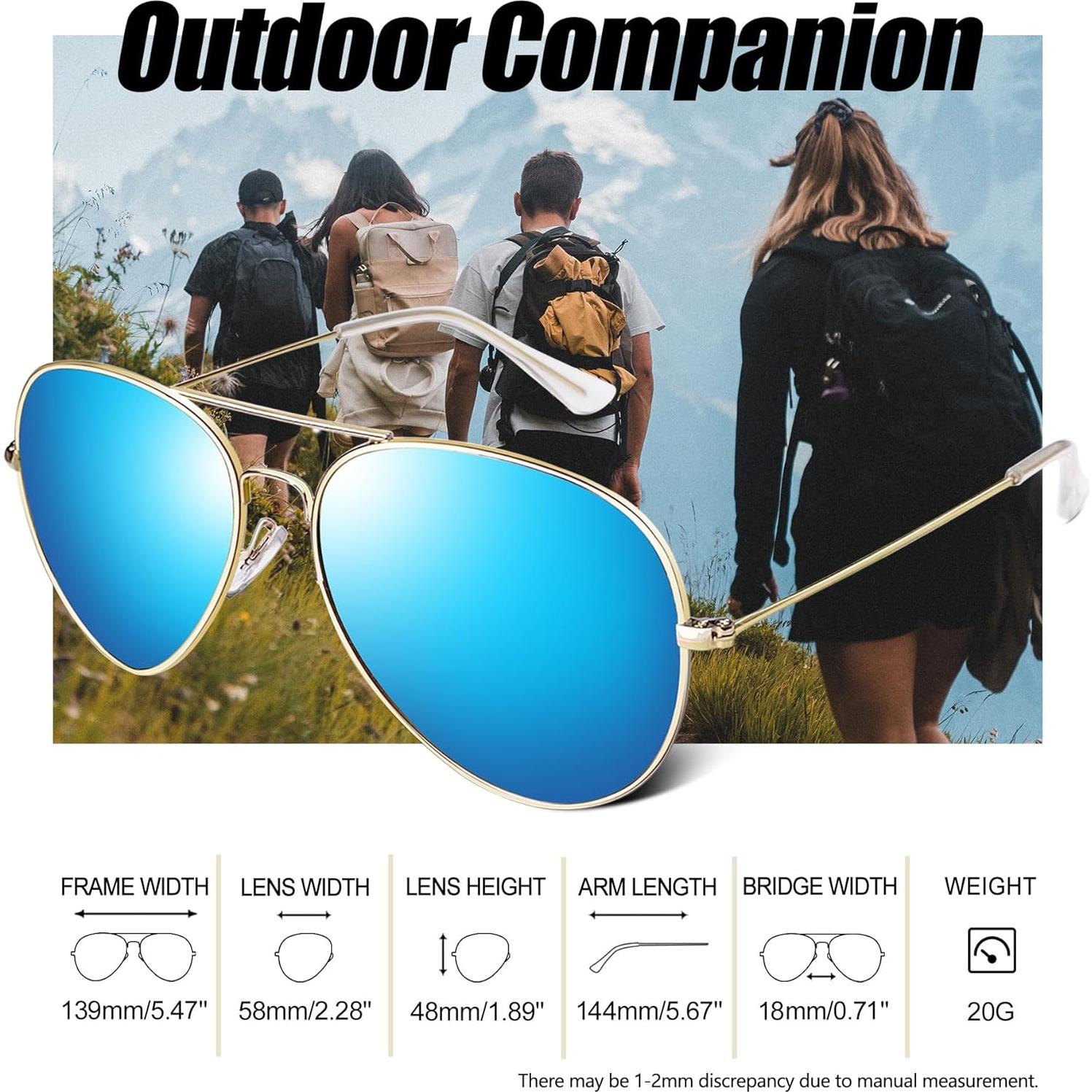 Gafas de sol polarizadas Joopin metálicas UV400 para hombres