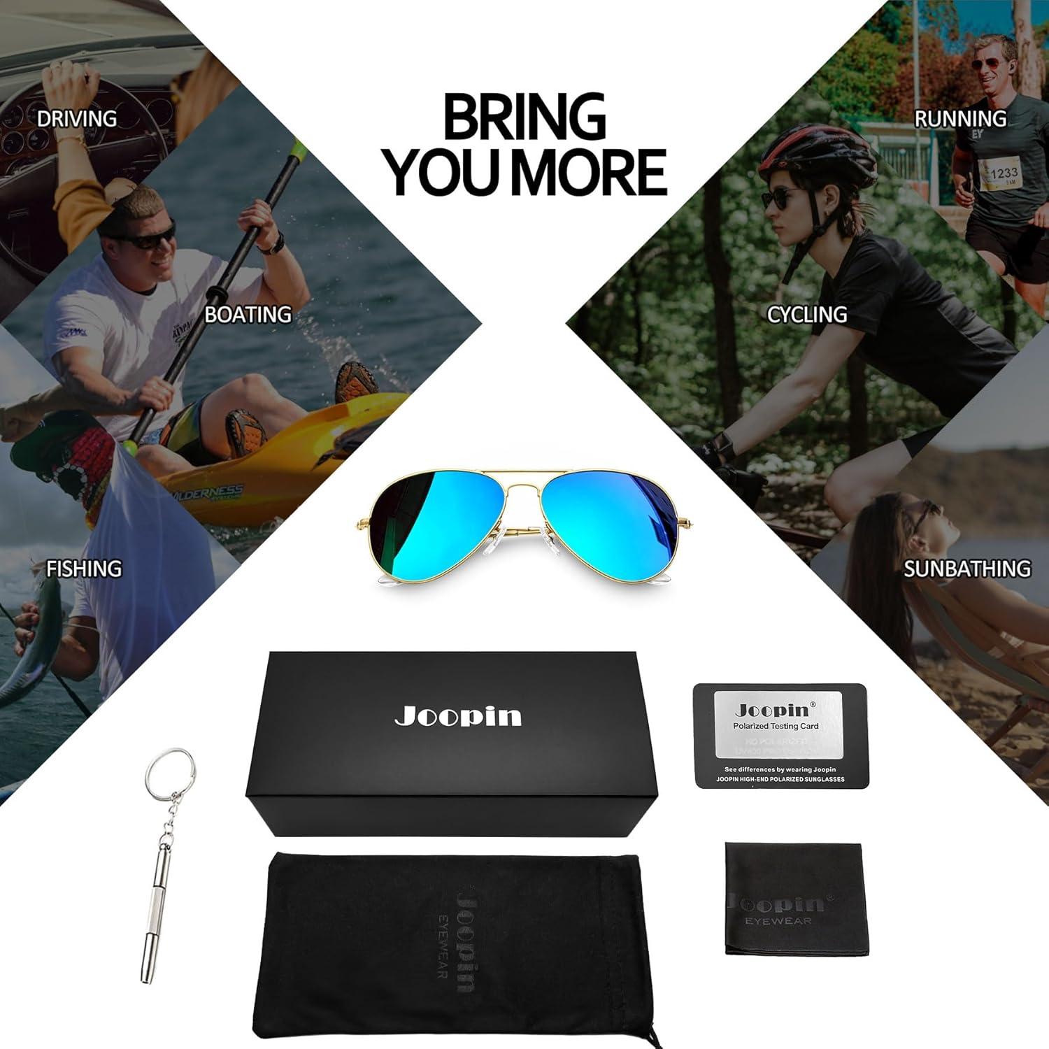 Gafas de sol polarizadas Joopin metálicas UV400 para hombres