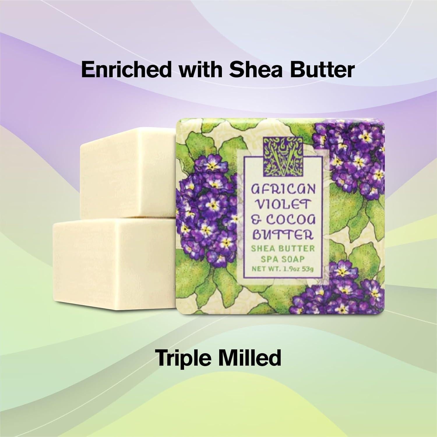 Jabón Botánico Mini Greenwich Bay - Set de 12 x 53.86 g - Violeta Africano