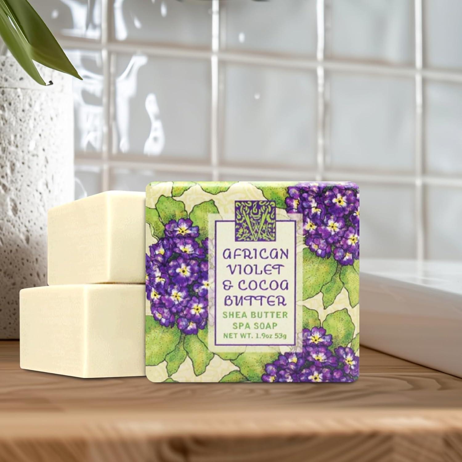 Jabón Botánico Mini Greenwich Bay - Set de 12 x 53.86 g - Violeta Africano