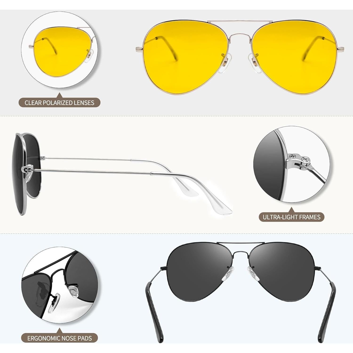 Gafas de Sol Joopin Polarizadas UV400 para Hombres y Mujeres