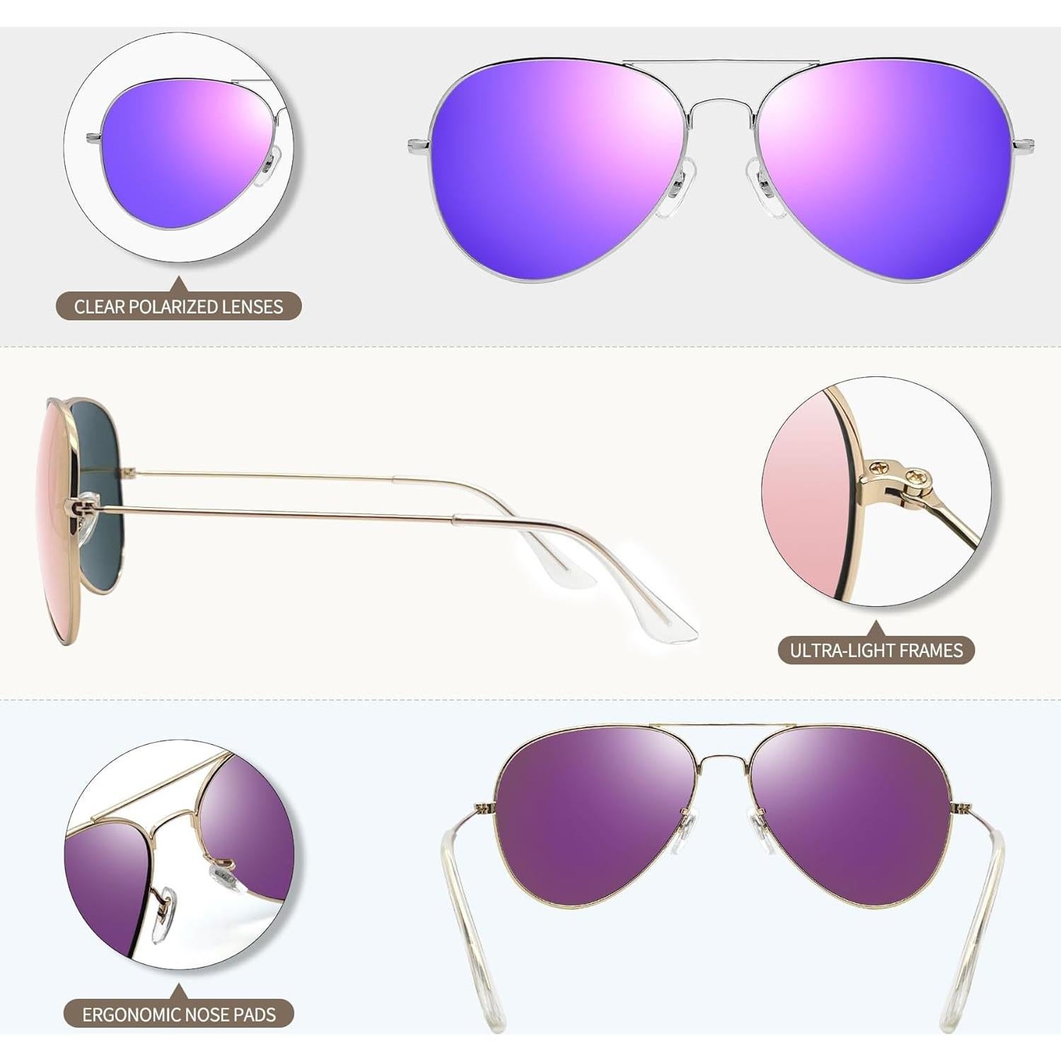 Gafas de sol polarizadas Joopin UV400 para hombres y mujeres