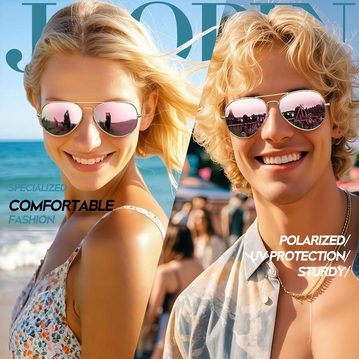 Gafas de Sol Polarizadas Joopin Rosa Espejado UV400