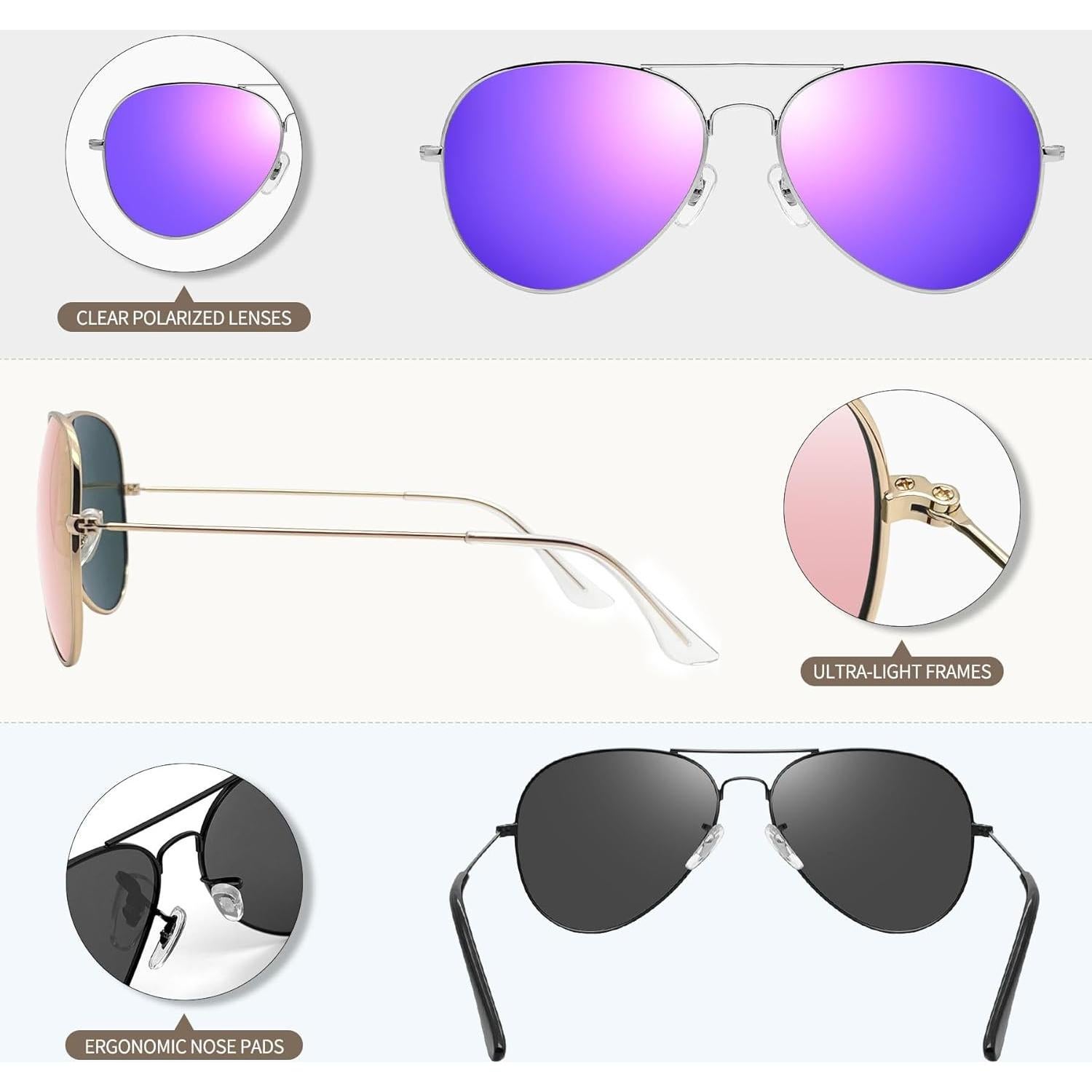 Gafas de sol polarizadas Joopin UV400 para hombres y mujeres