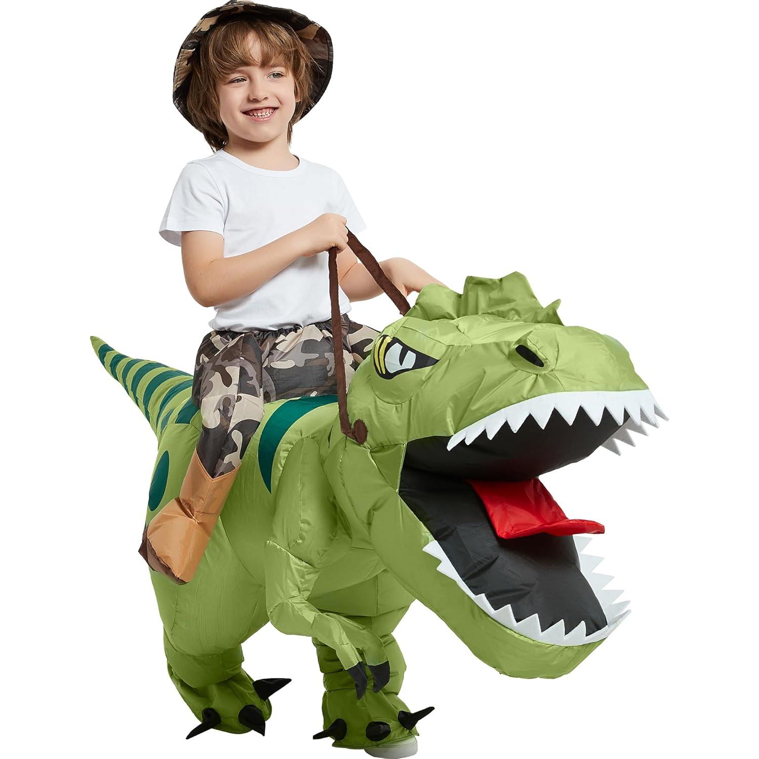 Disfraz Inflable T Rex para Niños 4-6 Años con Bomba