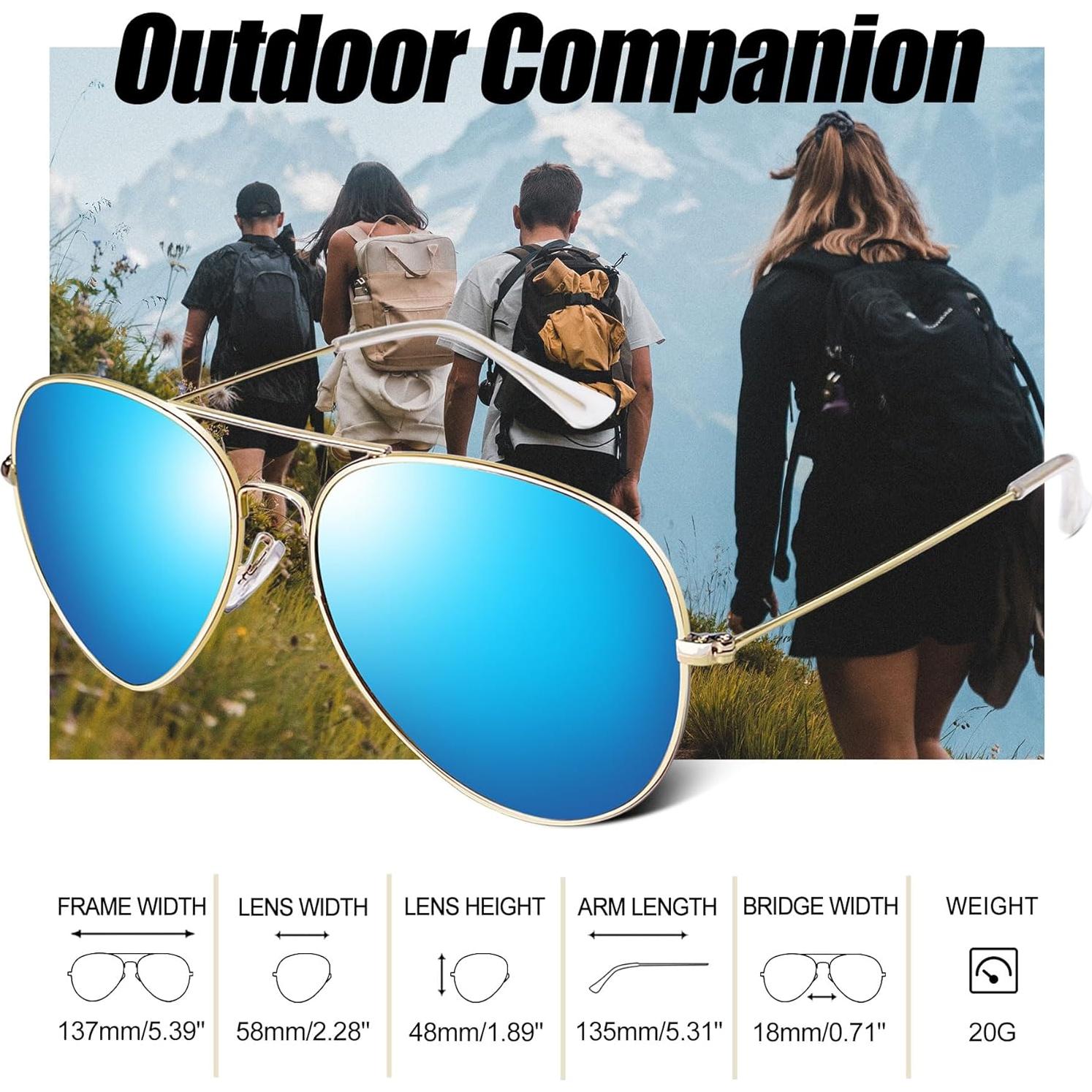 Gafas de sol aviador Joopin polarizadas UV400 unisex
