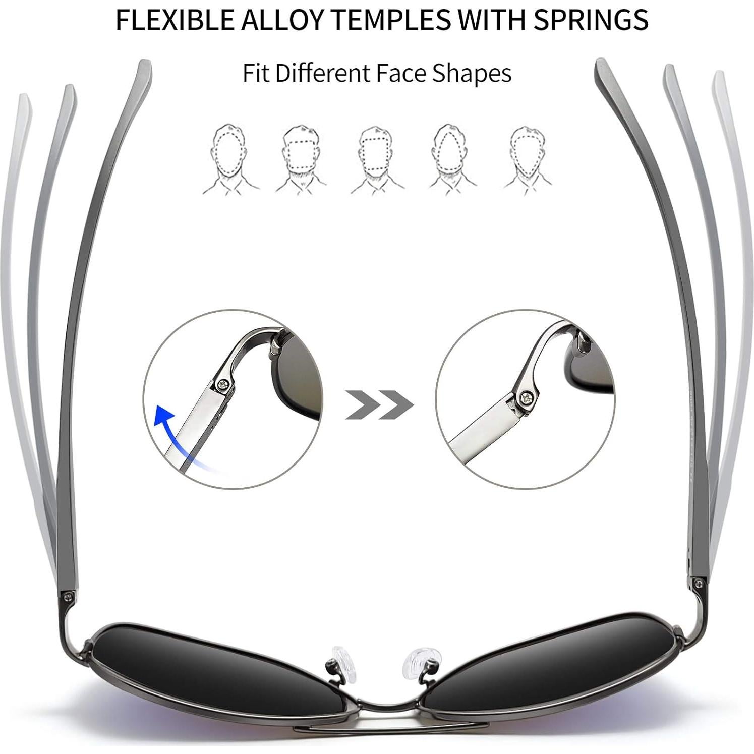 Gafas de Sol Joopin Aviador Polarizadas UV400 para Hombres