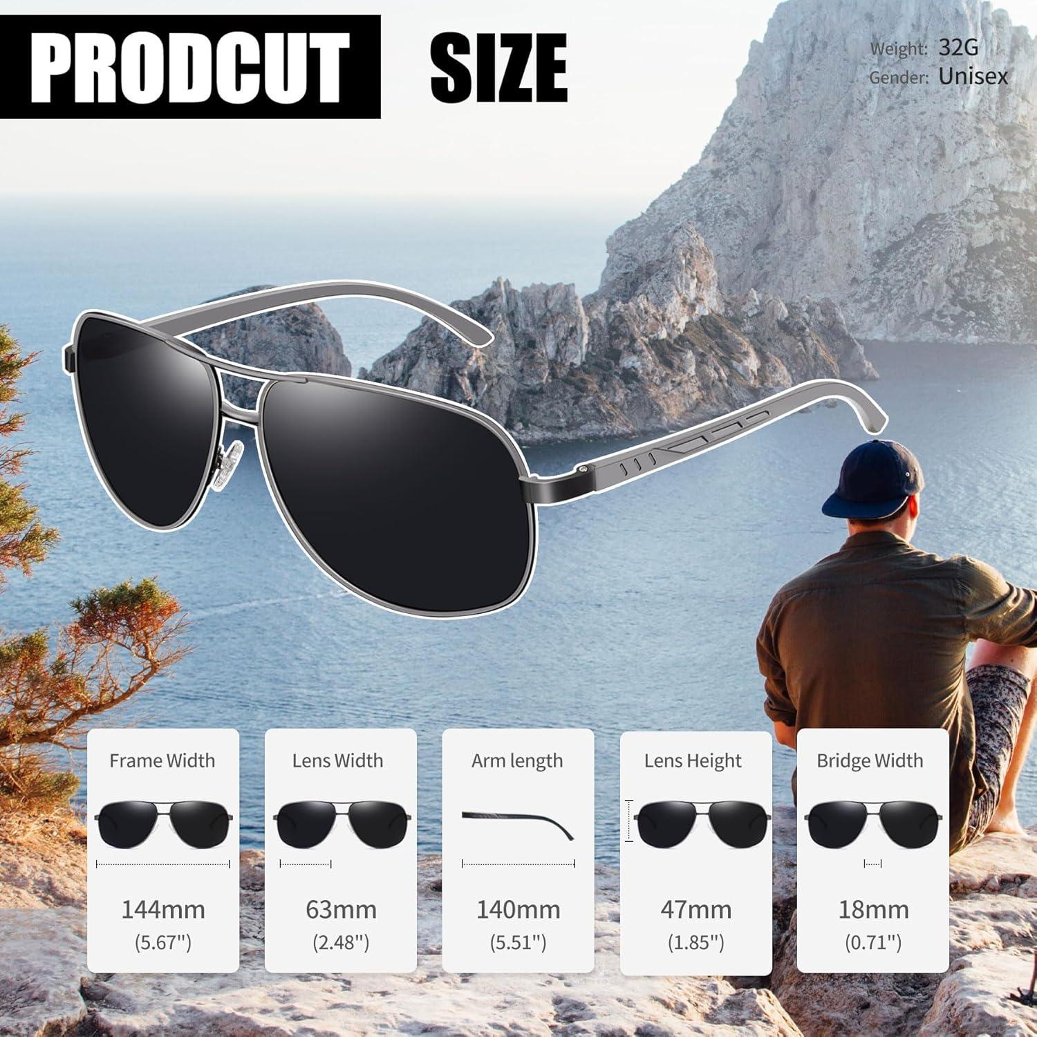 Gafas de Sol Joopin Aviador Polarizadas UV400 para Hombres