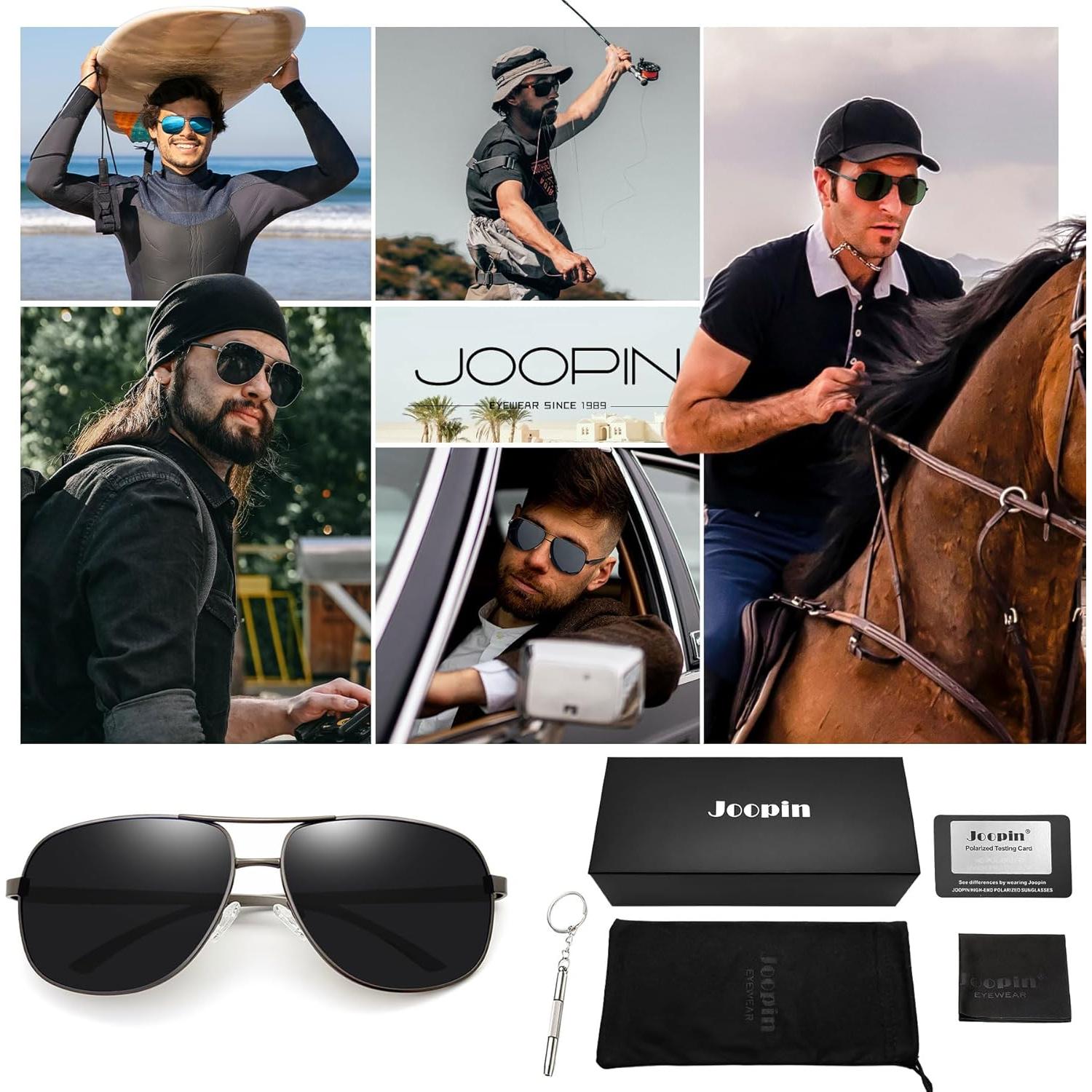 Gafas de Sol Joopin Aviador Polarizadas UV400 para Hombres