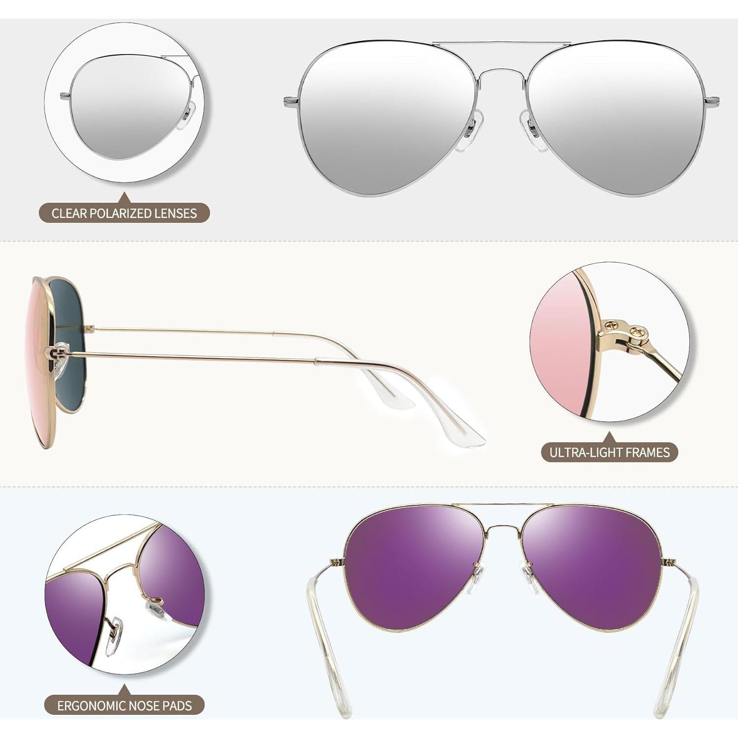Gafas de sol polarizadas Joopin UV400 para hombres y mujeres