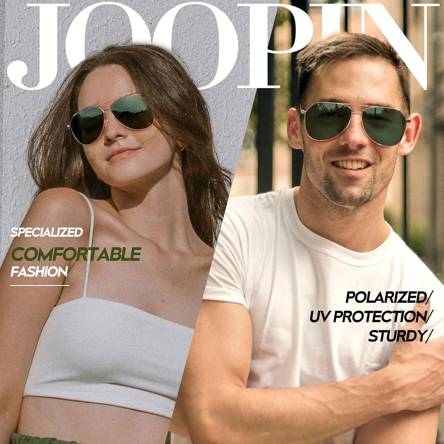 Gafas de Sol Joopin Aviador Polarizadas UV400 Doradas