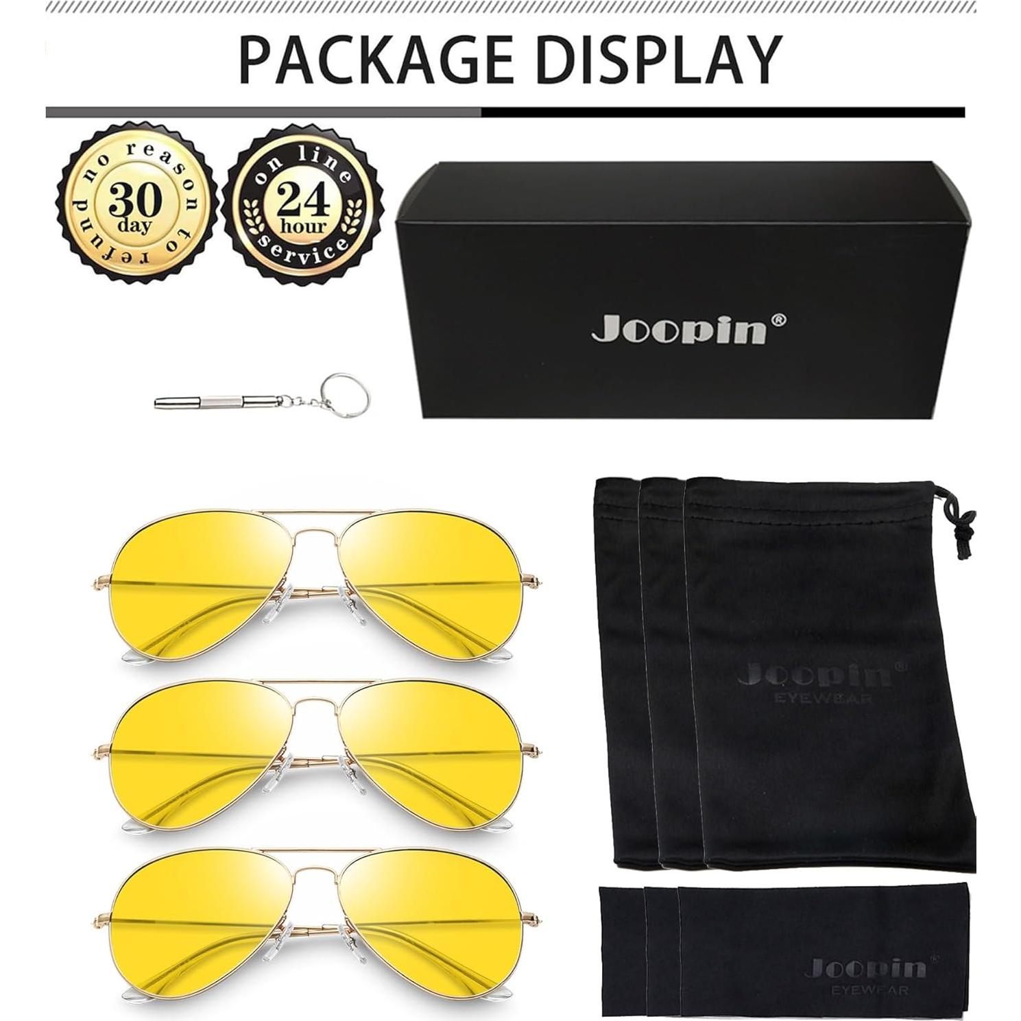 Gafas de sol aviador Joopin UV400 para hombres y mujeres