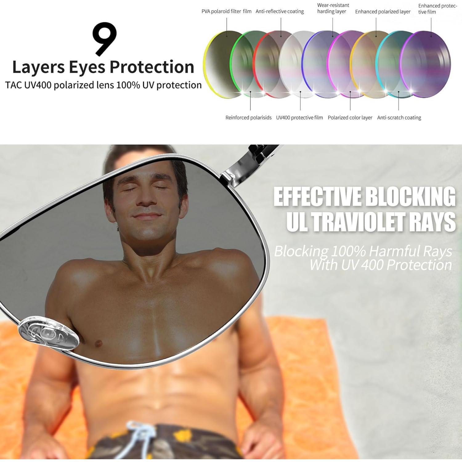 Gafas de sol polarizadas Joopin UV400 para hombres y mujeres