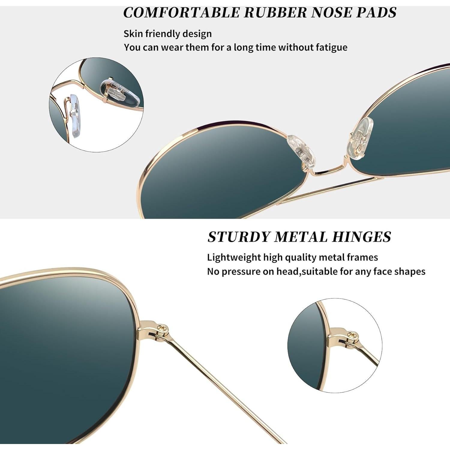 Gafas de sol polarizadas Joopin doradas UV400 para hombres