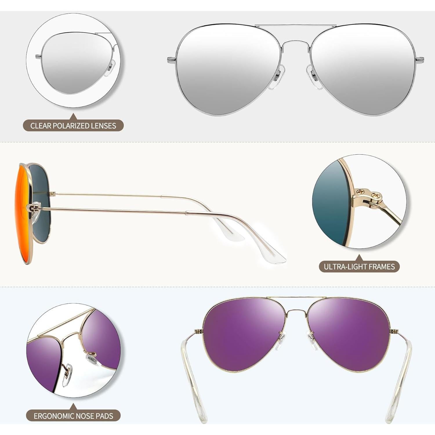 Gafas de sol polarizadas Joopin UV400 para hombres y mujeres