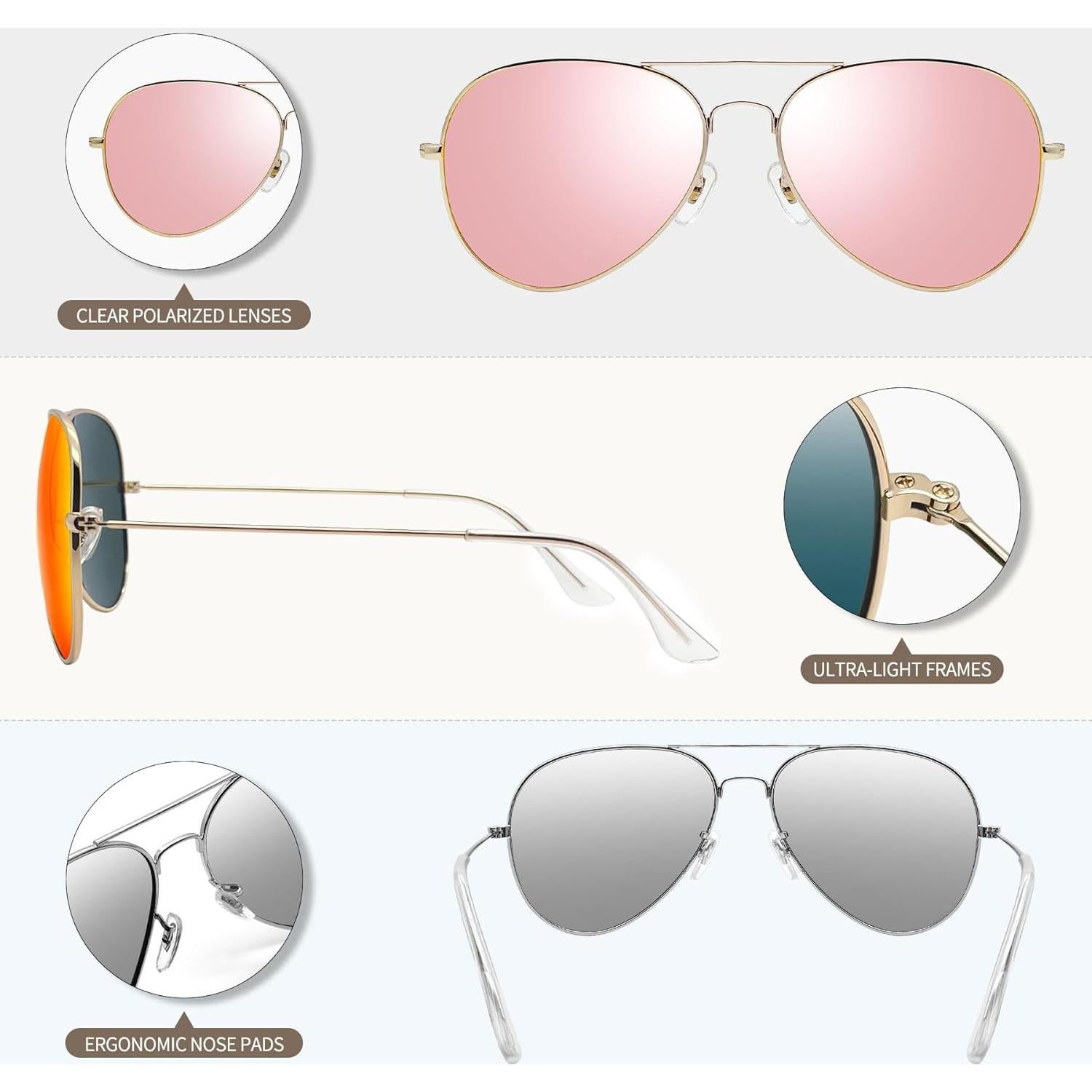 Gafas de sol polarizadas Joopin UV400 para hombres y mujeres