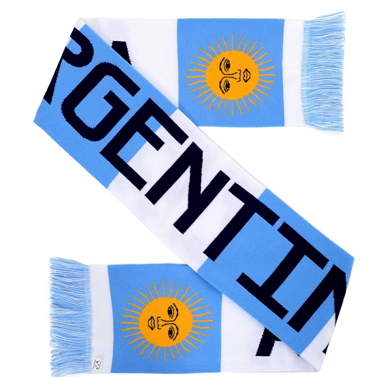 Bufanda de Fútbol Argentina Euroscarves HD 1.52m Acrílico