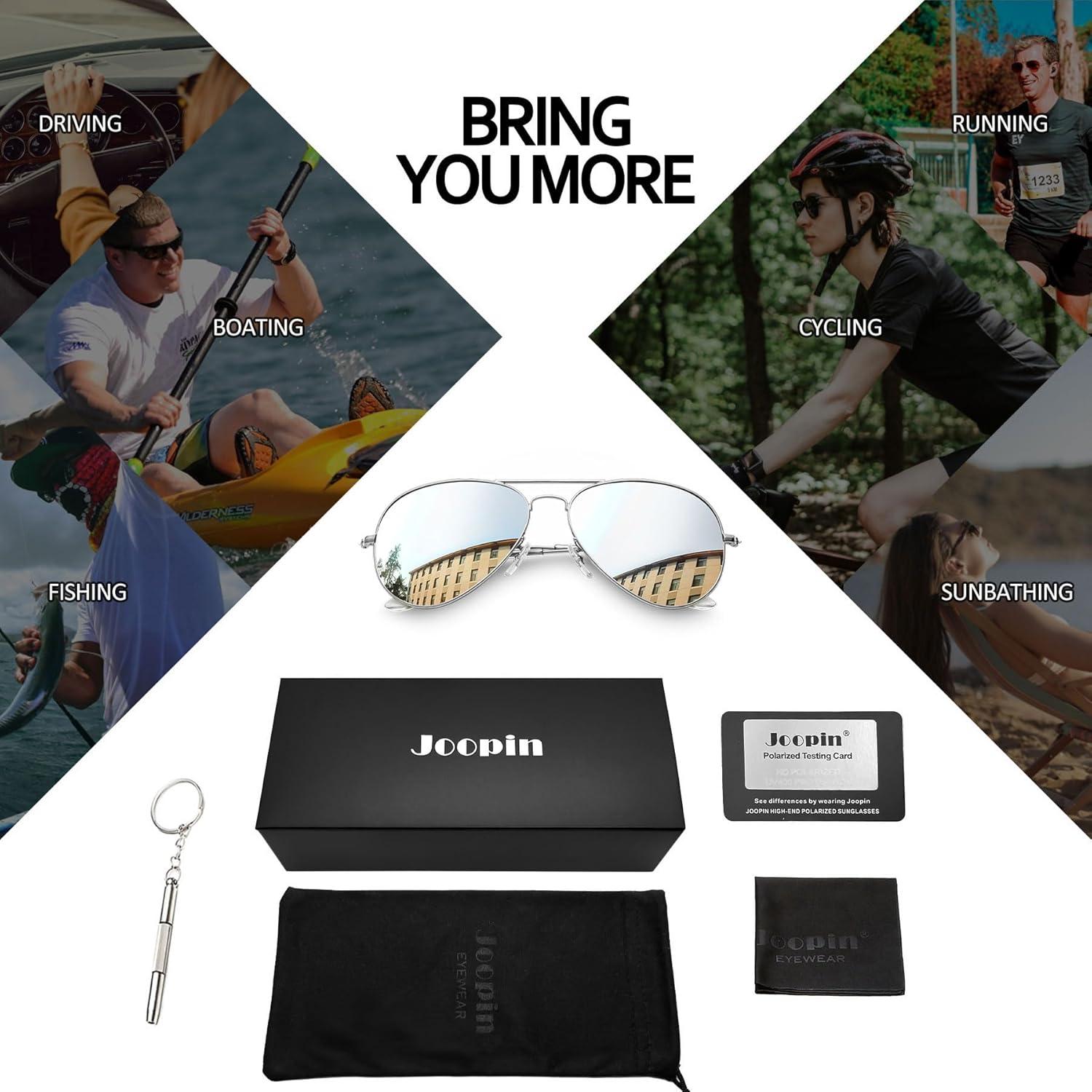 Gafas de sol polarizadas Joopin metálicas UV400 para hombres