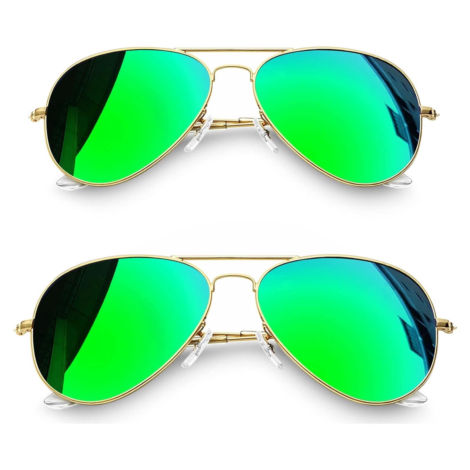Gafas de sol aviador Joopin polarizadas UV400 verdes