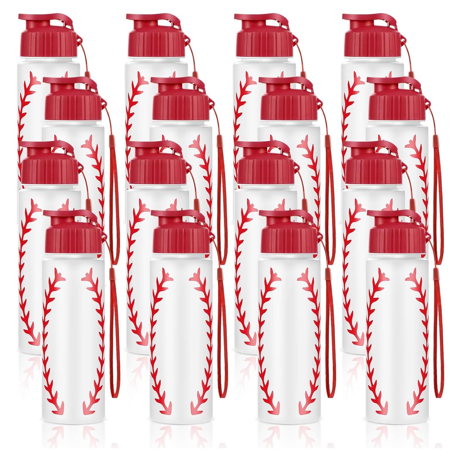 Set de 16 Botellas de Agua Reutilizables Olgaa 20 oz Béisbol