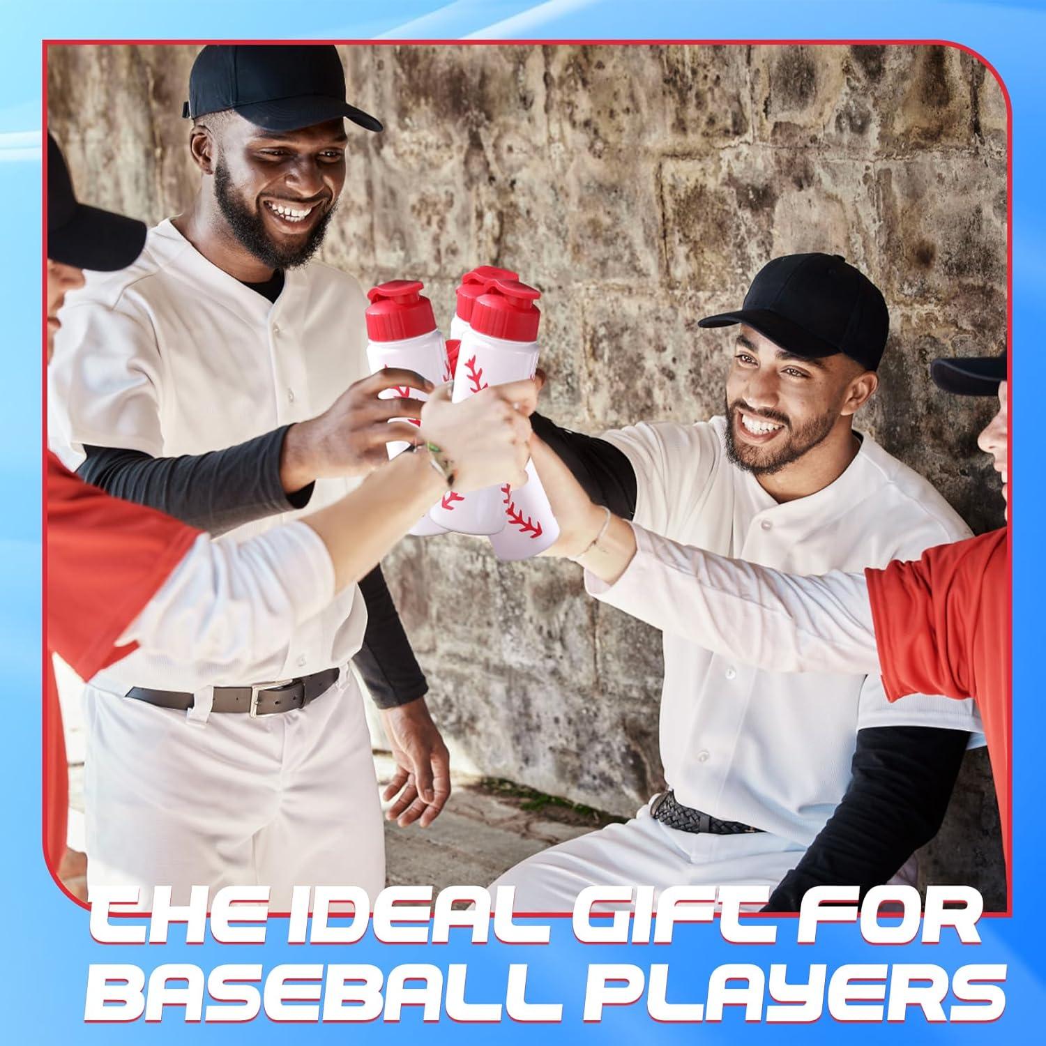 Set de 16 Botellas de Agua Reutilizables Olgaa 20 oz Béisbol